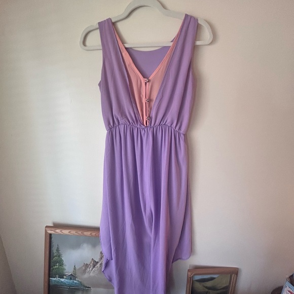 Everly High-Low Dress Lilac - Picture 4 of 5